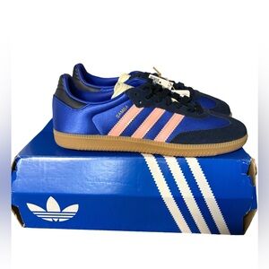Adidas sambas OG Size 6.5, Lucid Blue And Pink, NWT/Box